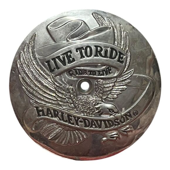 Harley Davidson Chrome Ignition Timing Timer Cover Vintage Collectible Used - Picture 1 of 3